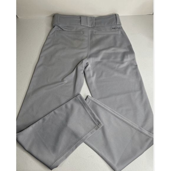 NEW Boy's Youth Small NIKE Core Dri-Fit Open Hem Baseball Pants Gray 615283-052 - Picture 3 of 8